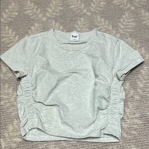 Tna cropped grey tee